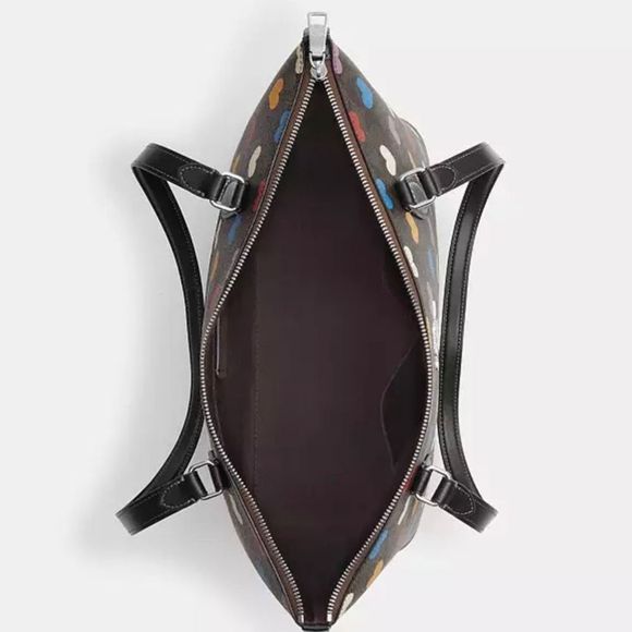 NWT COACH ❤️ Gallery Tote In Signature Canvas With Heart Print CP108 - Picture 7 of 9